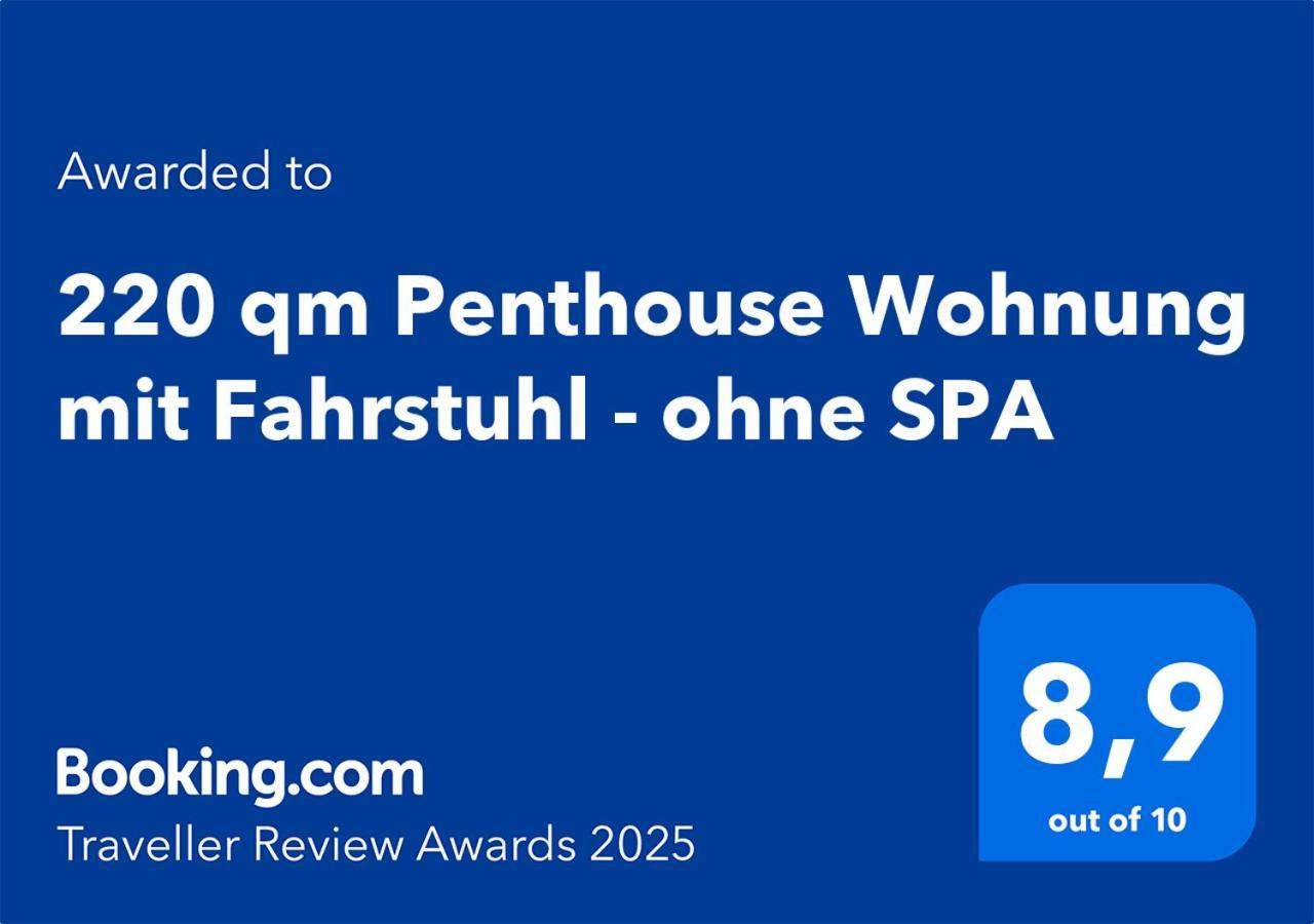 220 Qm Penthouse Wohnung Mit Fahrstuhl - Ohne Spa MHG Eksteriør bilde